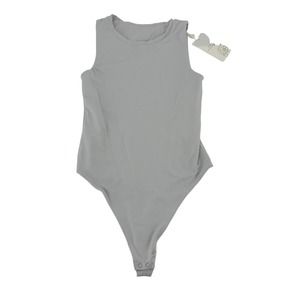 NEW Vitality Allora bodysuit size small light gray balance athletica